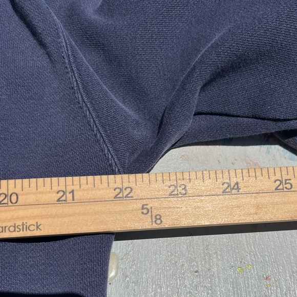 Men's Vintage Alaska Sweatshirt Blue Spell-Out S Street 90s THRASHED Grunge USA - Picture 11 of 13